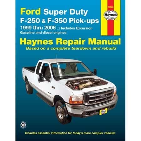 Ford Super Duty F-250 & F-350 Pick-ups 1999 thru 2006 Haynes Repair Manual, 36060