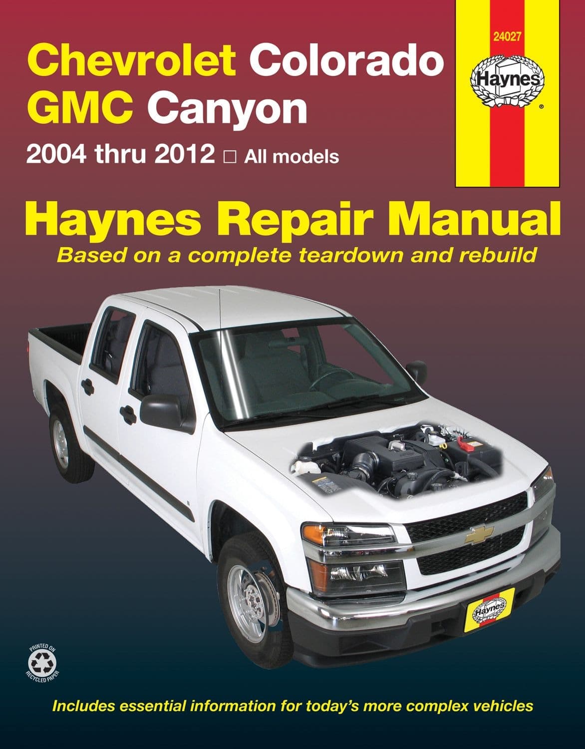 Chevrolet Colorado & GMC Canyon 2004 thru 2010 Haynes Repair Manual, 24027