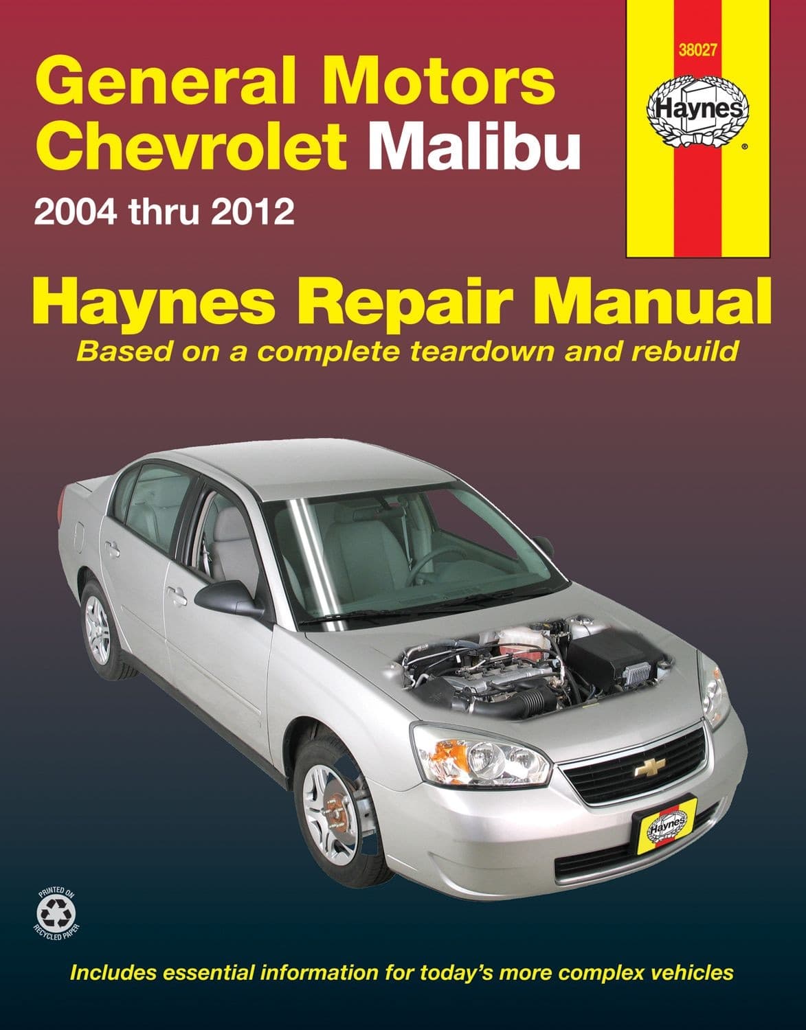 GM Chevrolet Malibu 2004 thru 2012 Haynes Repair Manual, 38027
