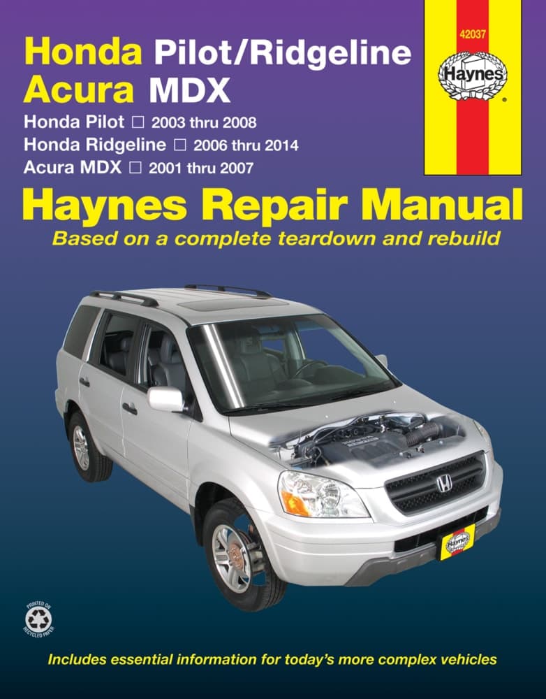 Honda 2001 thru 2008 Haynes Repair Manual, 42037