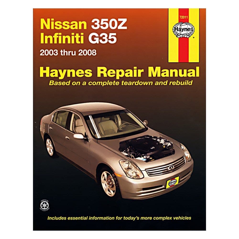 Nissan 350Z and Infinity G35 2003 thru 2008 Haynes Repair Manual, 72011