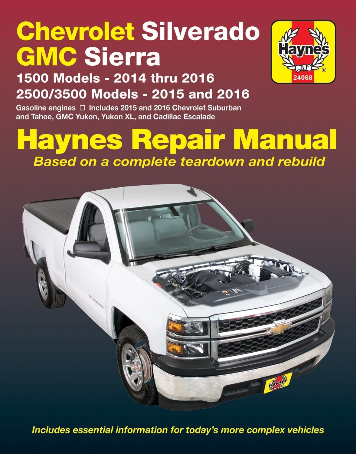 Chevrolet & GMC Silverado 2014 thru 2016 & Sierra 2015 thru 2016 Haynes Repair Manual, 24068