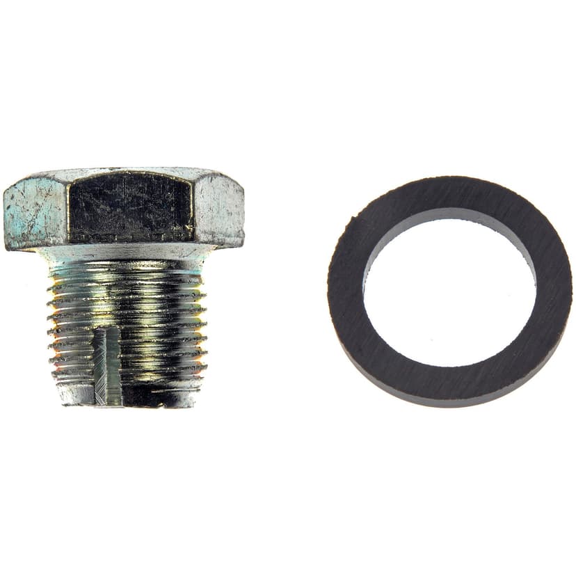 Dorman 090-031CD Steel Oversized Engine Oil Drain Plug with Gasket, 1/2-20 DO, Head Size 3/4-in