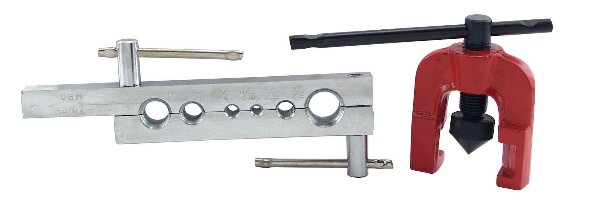 OEMTOOLS® Single Flaring Tool Set for Automotive Break Line used to create 45-degreee flares, 44359