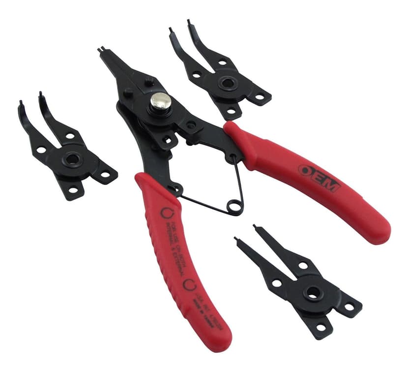 OEMTOOLS® 4-in-1 Combination Snap Ring Pliers, 4-pc, 44012