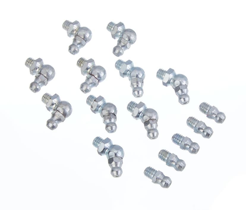 MotoMaster Straight, 45, & 90-Degree SAE Fitting Kit, 15-pc, 6-mm