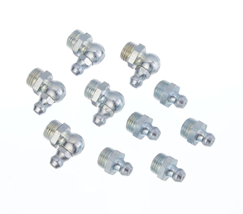 MotoMaster Straight, 90-Degree SAE Fitting Kit, 10-pc, 10-mm