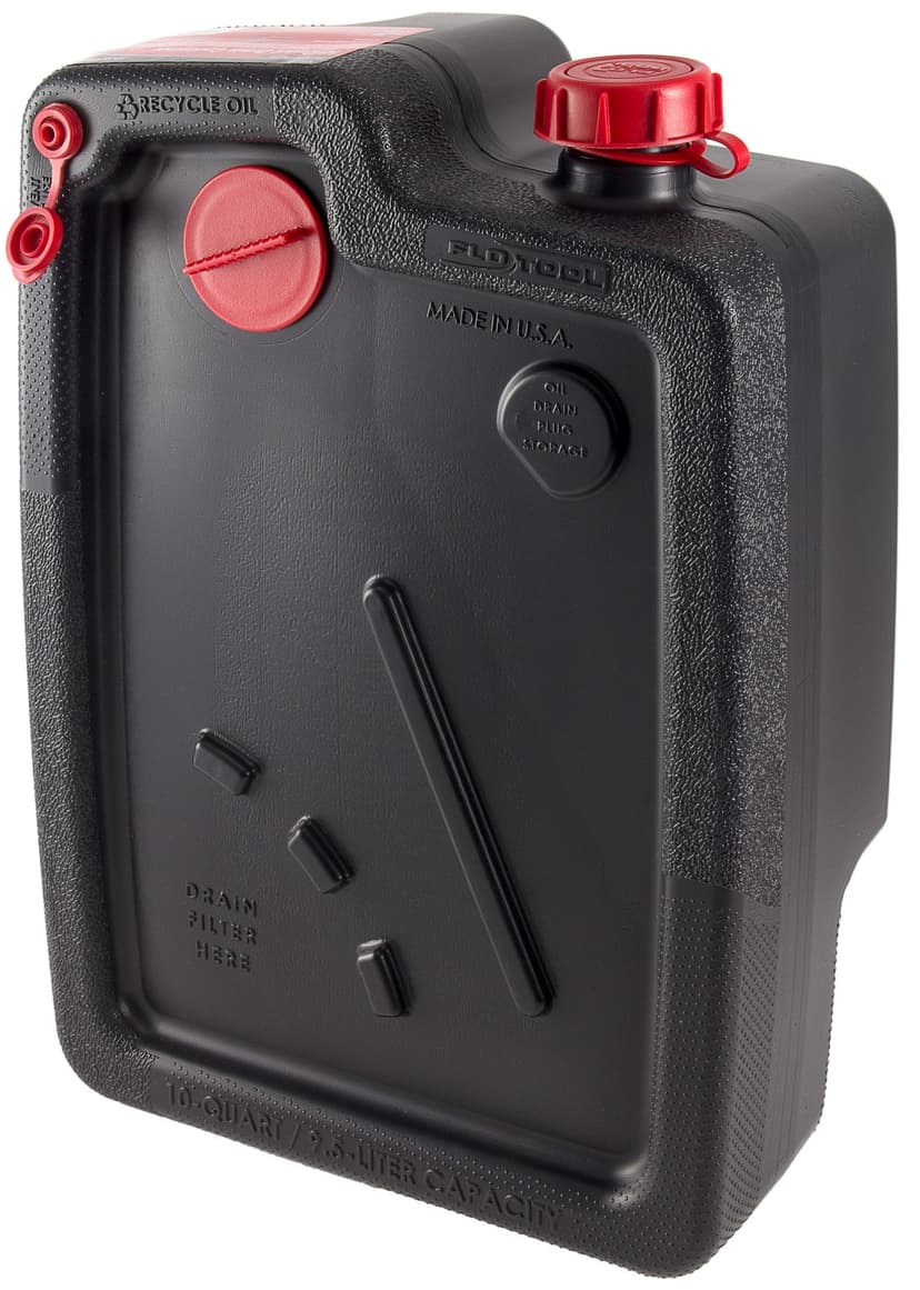 Flo Tool Super Duty Drain Container with Integrated Handle, 9.46 L, 42001MI