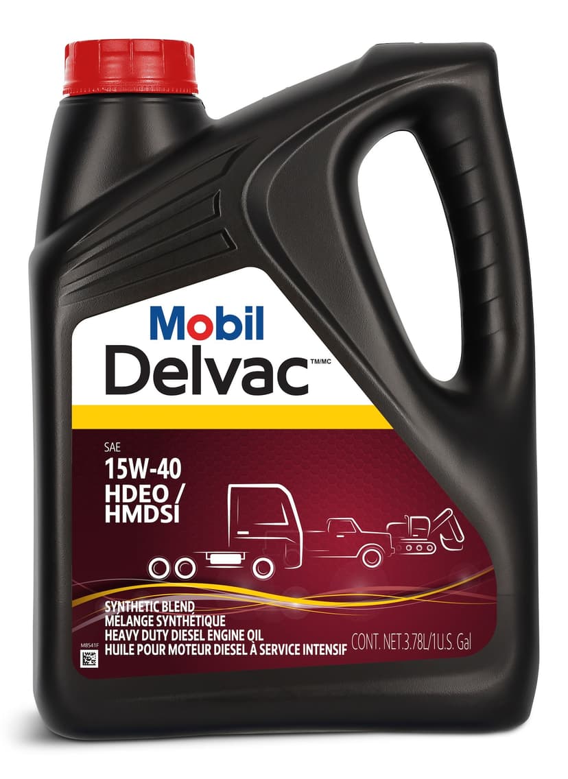 Mobil Delvac 15W40 HDEO Synthetic Blend Diesel Engine Oil, 3.78-L