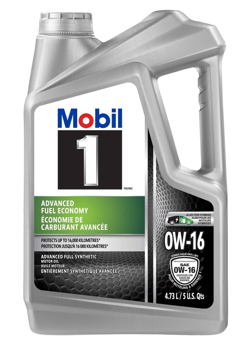 Mobil 1™ Advanced Fuel Economy 0W16 Synthetic Engine/Motor Oil, 4.73-L