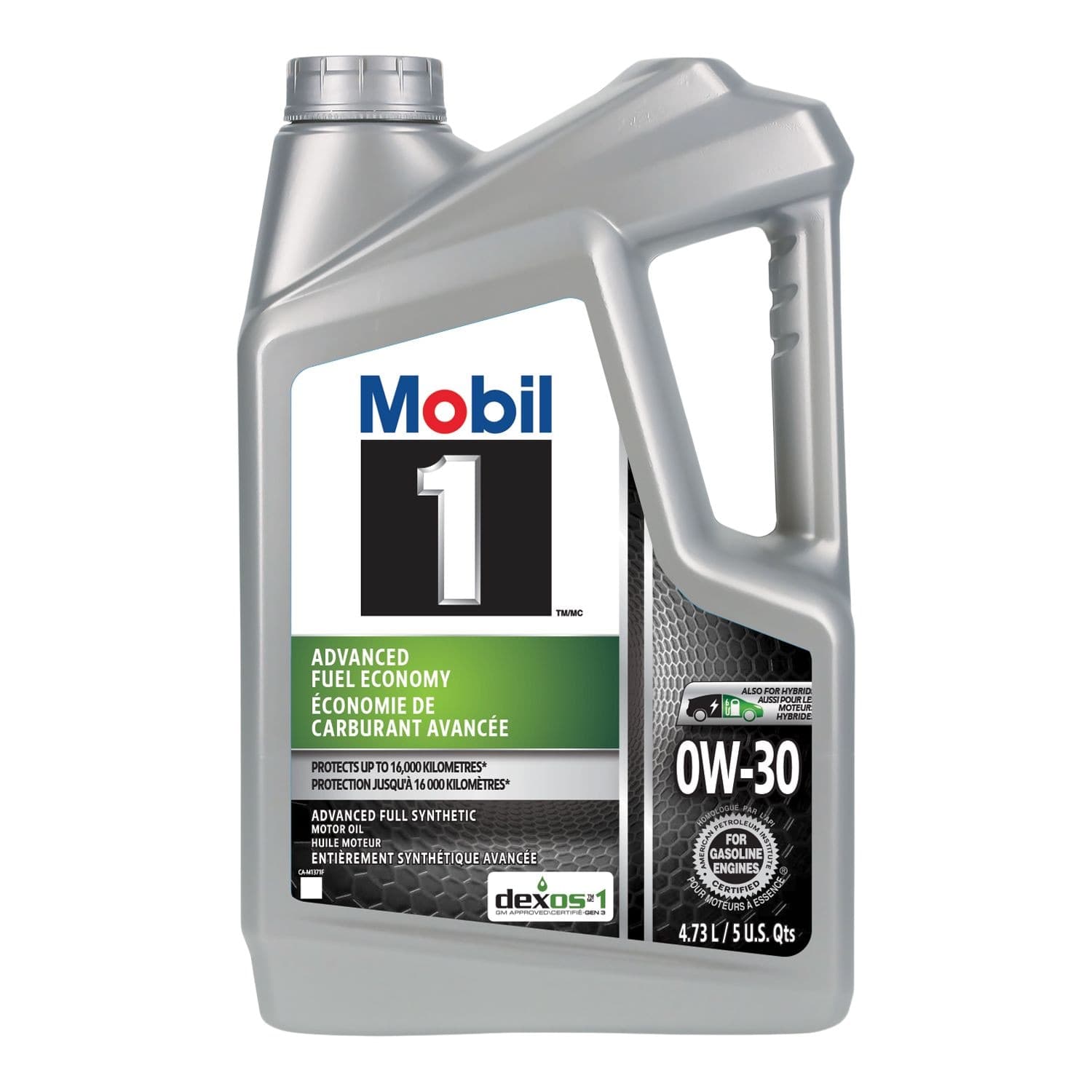 Mobil 1™ Advanced Fuel Economy 0W30 Synthetic Engine/Motor Oil, 4.73-L