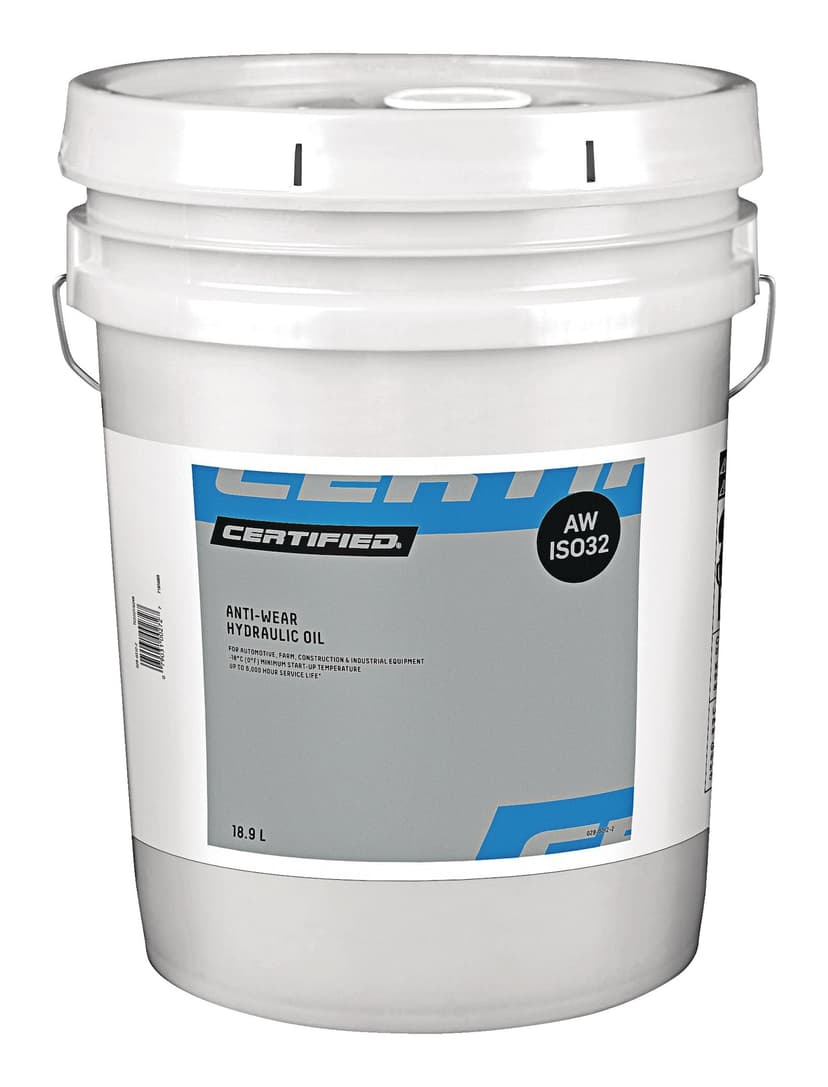 Certified AW32 Anti-Wear Hydraulic Oil, 18.9-L