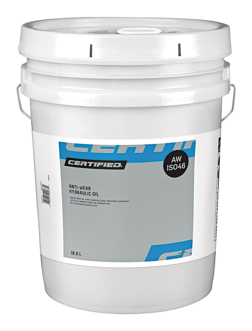 Certified AW46 Anti-Wear Hydraulic Oil, 18.9-L