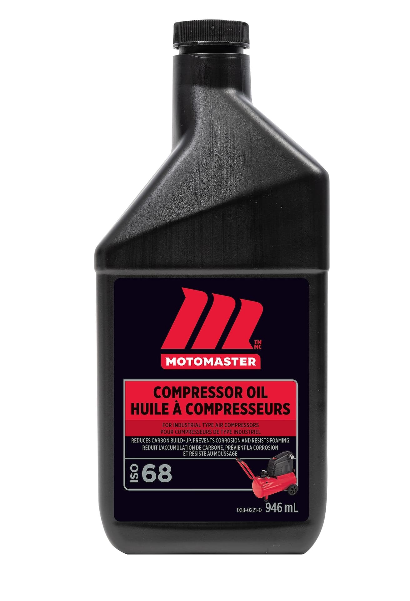 MotoMaster Compressor Oil for Industrial Type Air Compressors ISO 68, 946-mL