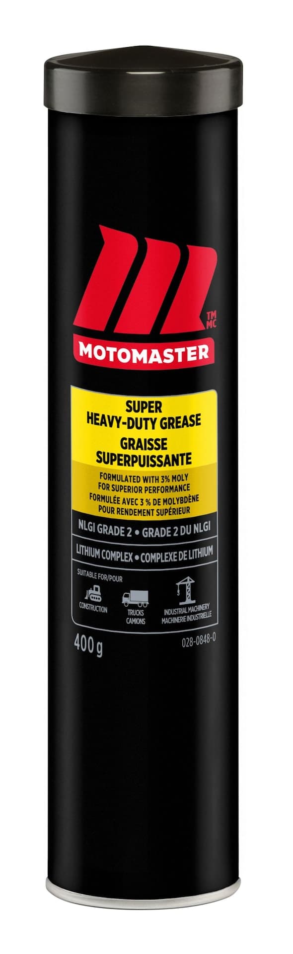 MotoMaster Super Heavy Duty Grease with 3% Moly Grade 2, 400-g