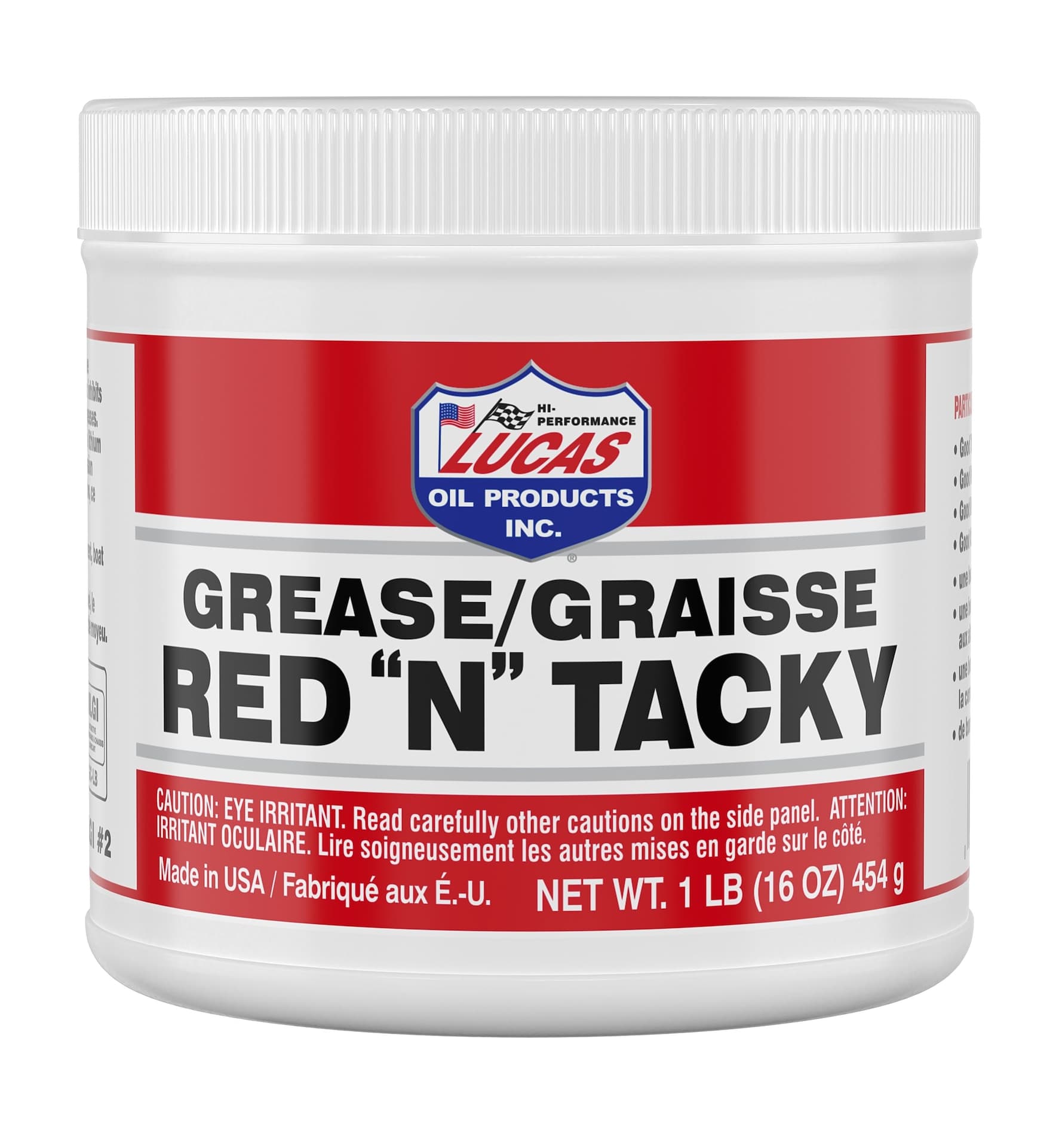 Lucas Oil Red "N" Tacky Grease Multi-Purpose EP Grease , 16-oz