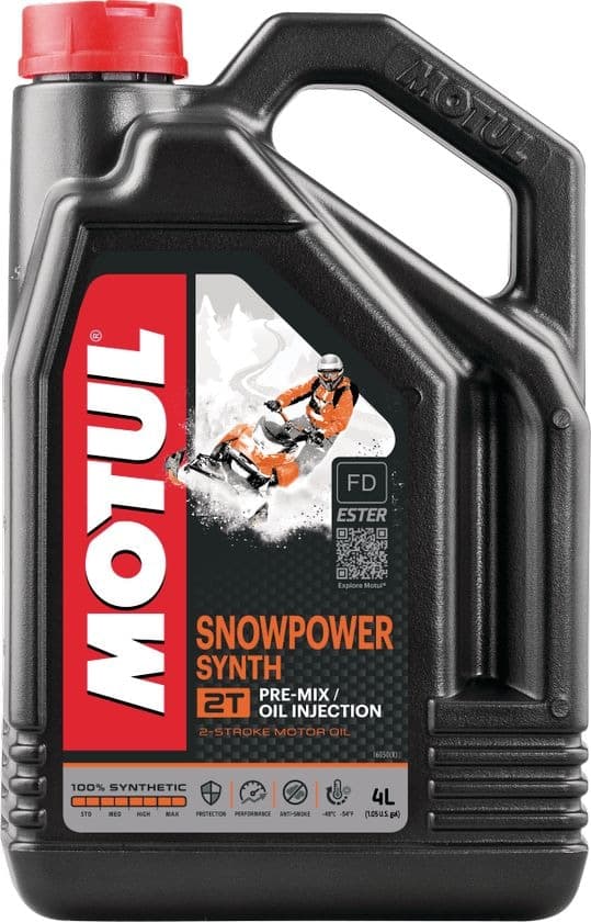 Motul Snowpower 2-Stroke 2T Synthetic Motor Oil, 4-L