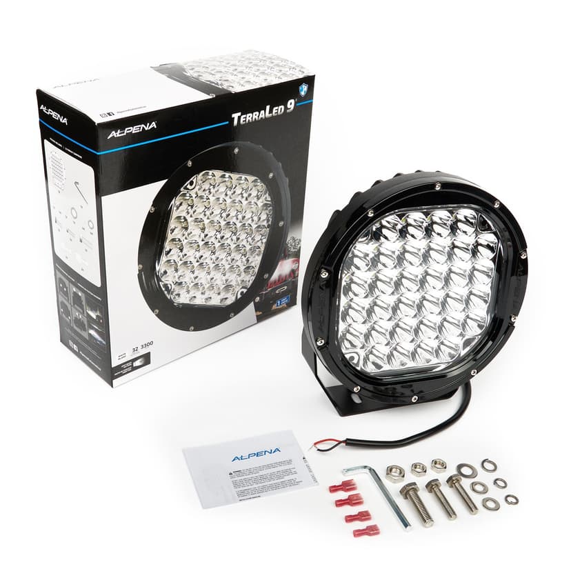 Alpena TerraLED 9 12V Auxiliary Off-Road LED Light Pod/Utility Light, Universal Fit