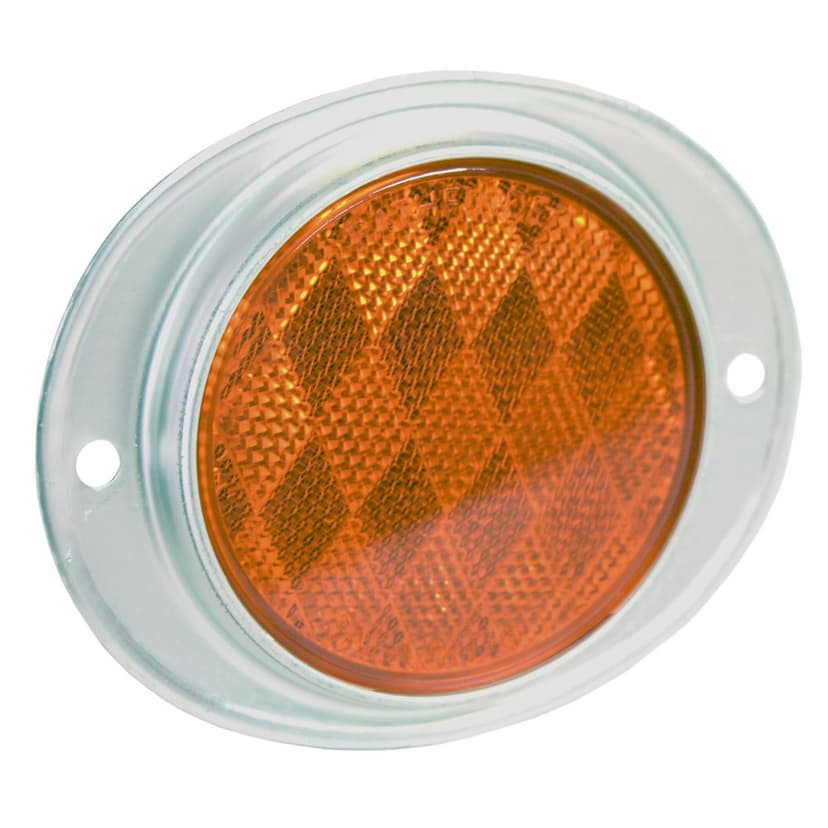 Optronics Oval Aluminum Reflector for Trailer, Amber