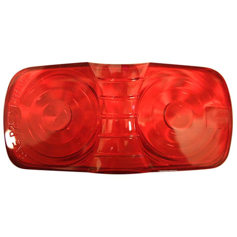 Optronics Rectangular Red Replacement Lens for Clearance Markers, 4 x 2 x 0.75