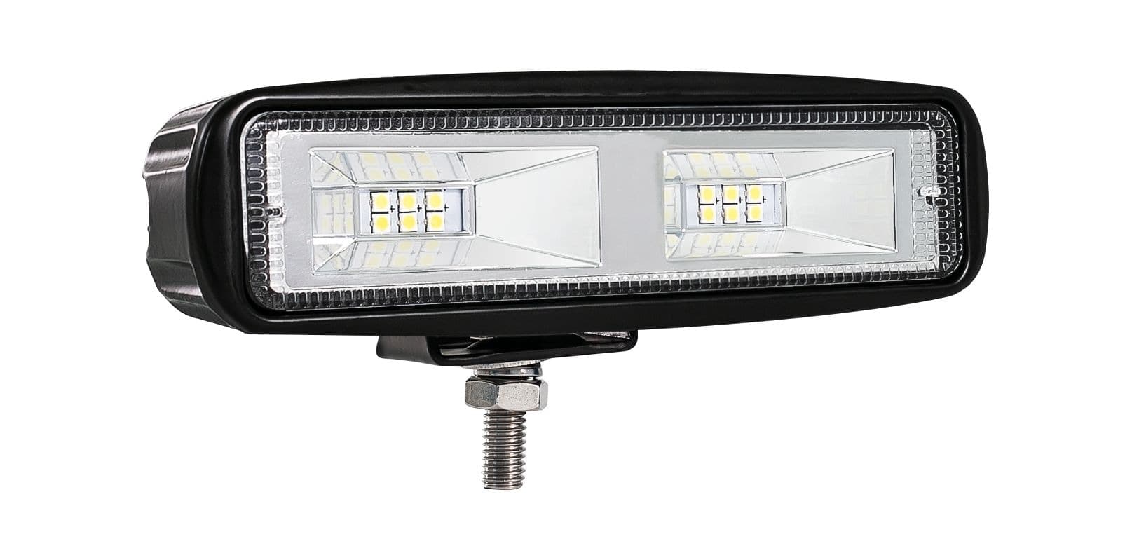 TRUX IP67 Waterproof Rectangular Wide Flood Beam LED Light Pod/Utility Light, 750 Lumens, 6-in
