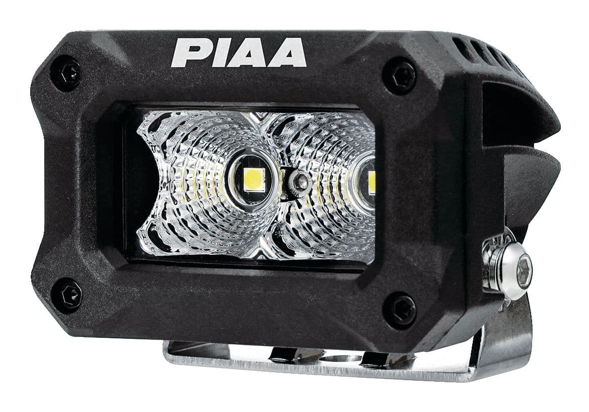 PIAA 2000 Series Flood Beam LED Light Pod Kit, Waterproof & Adjustable, 2-in