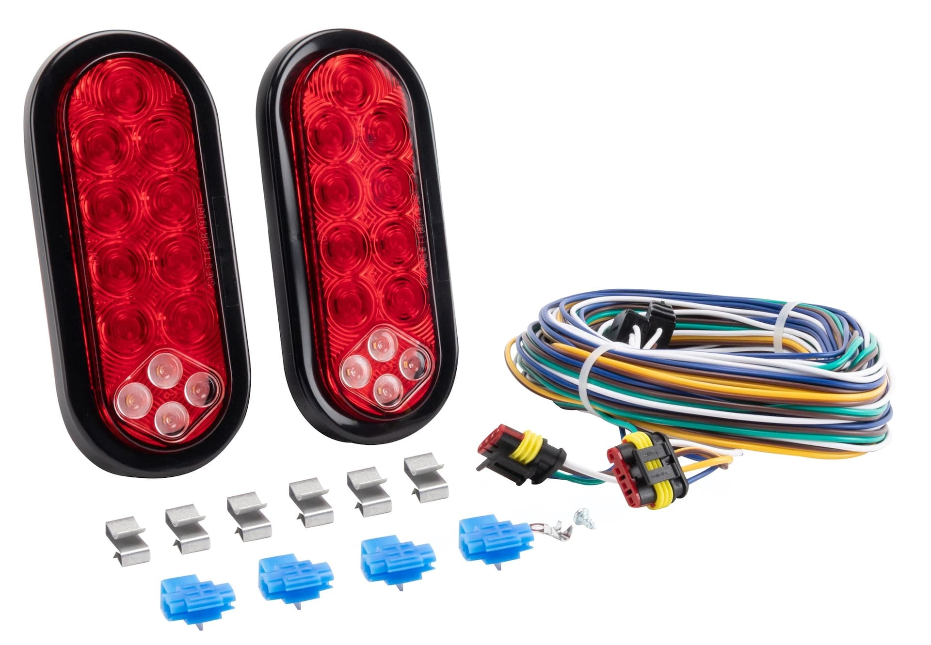 Hopkins Towing Solution LED Oval STT With Back Up Kit, 6-in