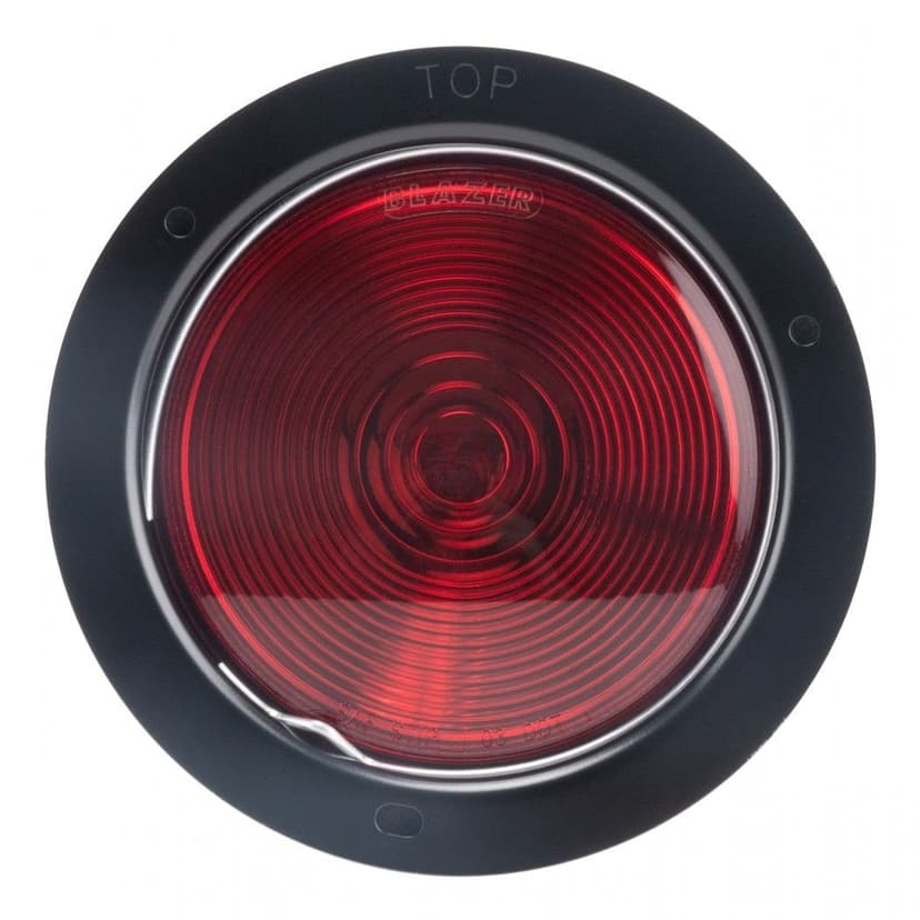 Hopkins Towing Solution Bulk Round Flange Mount Light, Red, 4-in