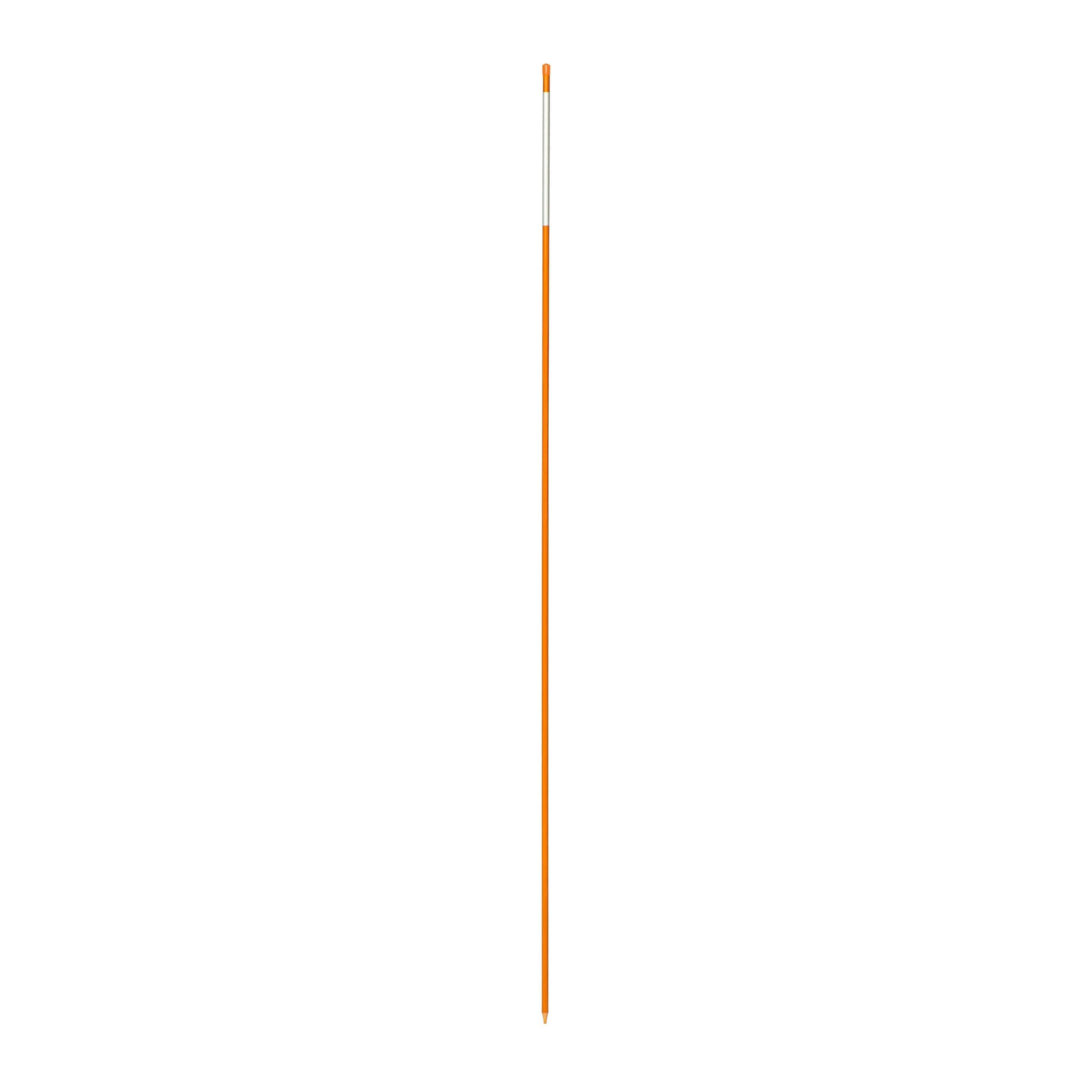 NuVue Fiberglass Reflective Driveway Marker Pole, Orange, 72-in x 1/2-in diameter