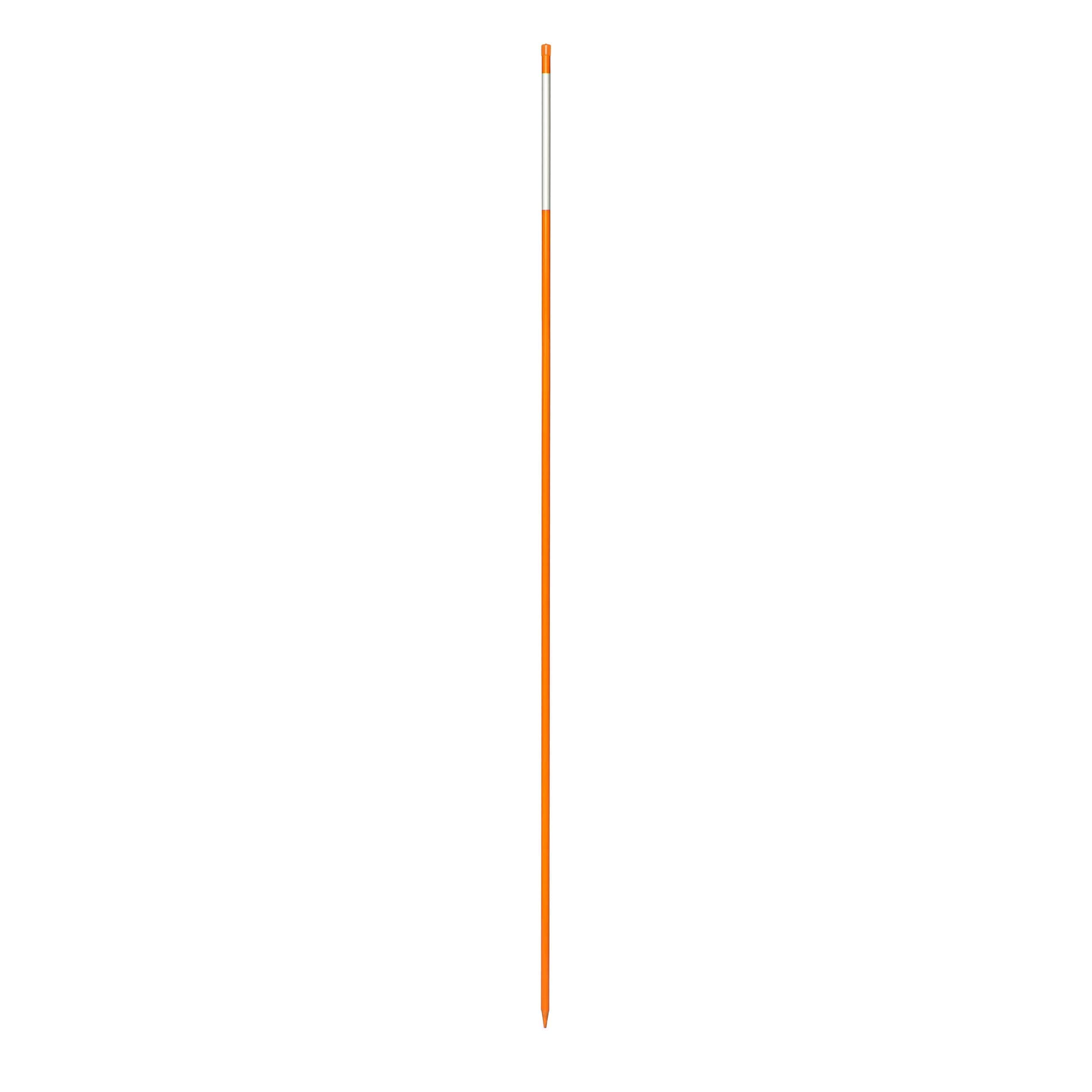 NuVue Fiberglass Reflective Driveway Marker Pole, Orange, 72-in x 5/8-in diameter