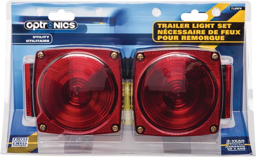Optronics Utility Trailer Light Kit for Width Under 80-in