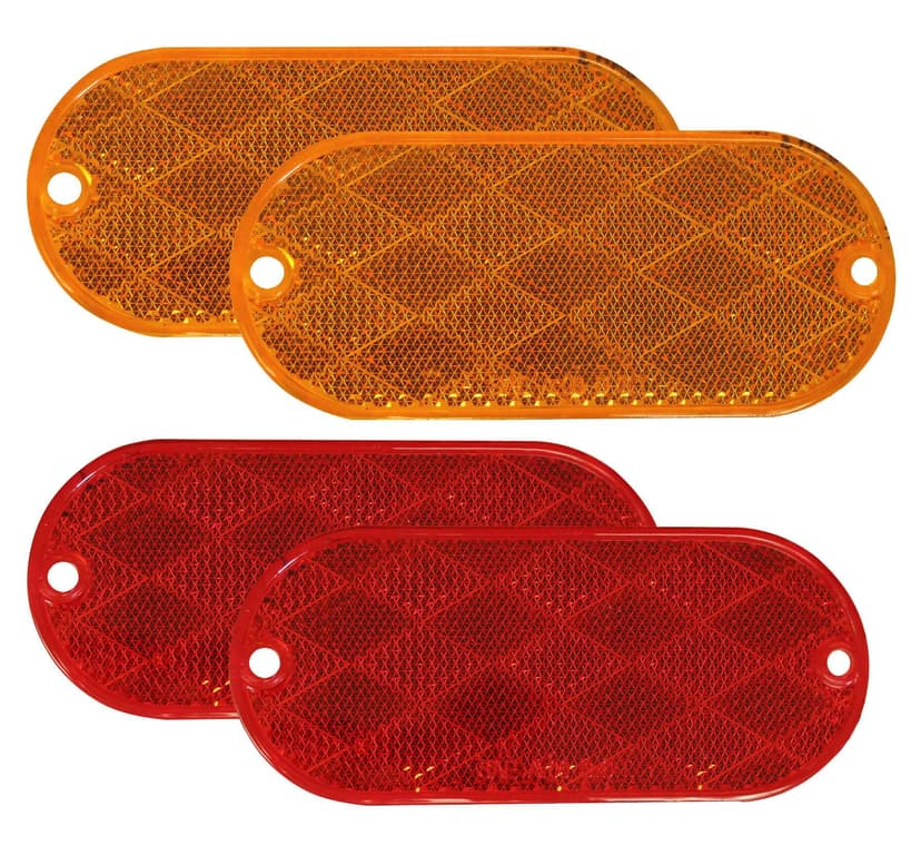 Optronics Oblong Reflector Kit for Trailer, 4-pk
