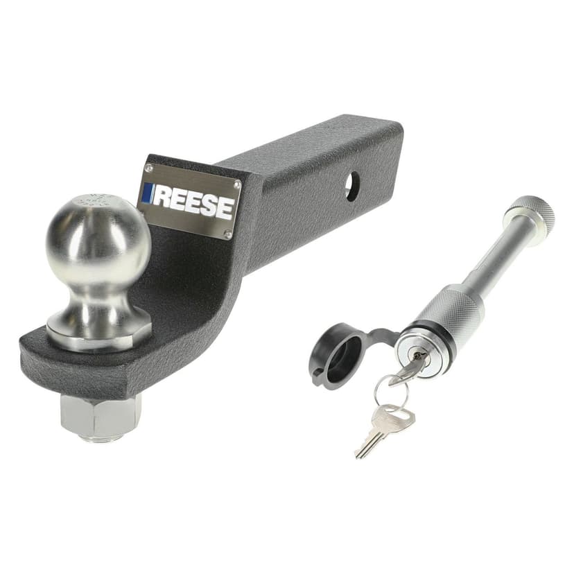 Reese Trailer Hitch Ball Mount Security Kit, 2-in Drop, Black