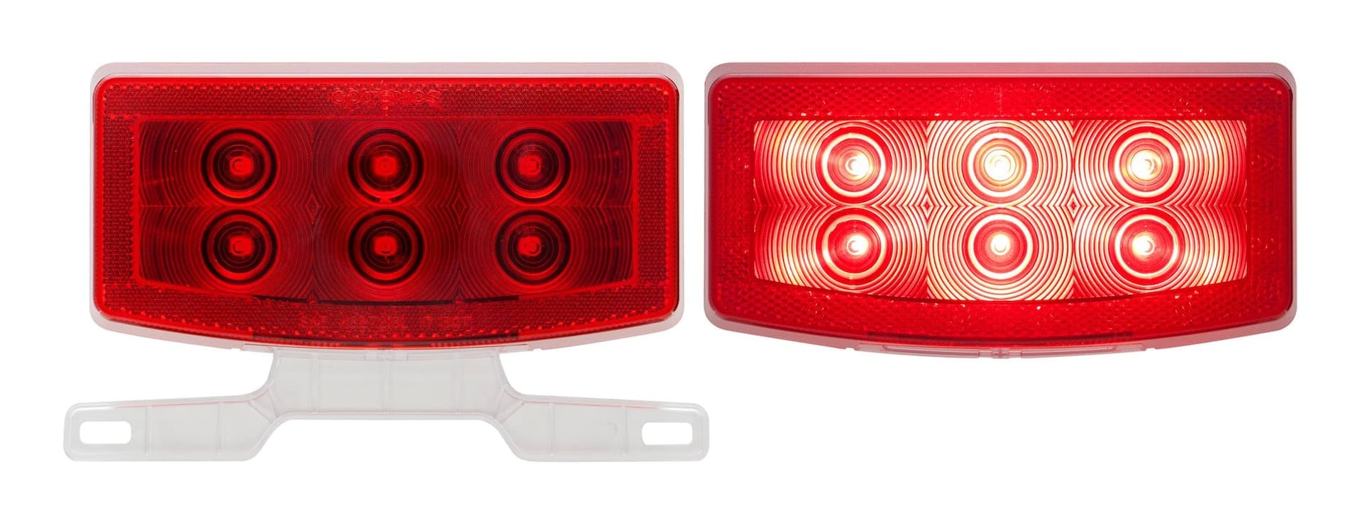 Optronics RVSTL20K LED Rectangle RV Tail Light Kit, Red, 2-pc