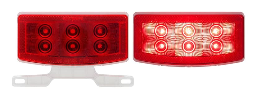 Optronics RVSTL20K LED Rectangle RV Tail Light Kit, Red, 2-pc