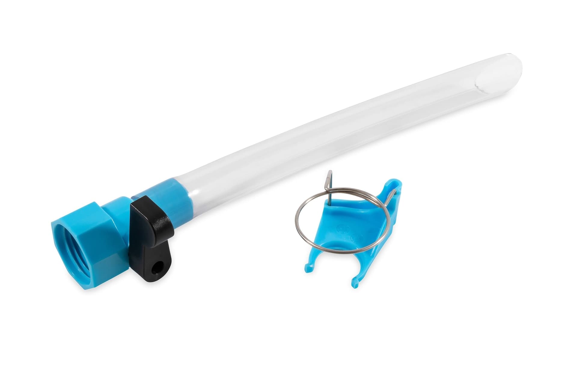 CAMCO 40003 RV Water Tank Filler, with Shutoff Valve & Grip, Blue
