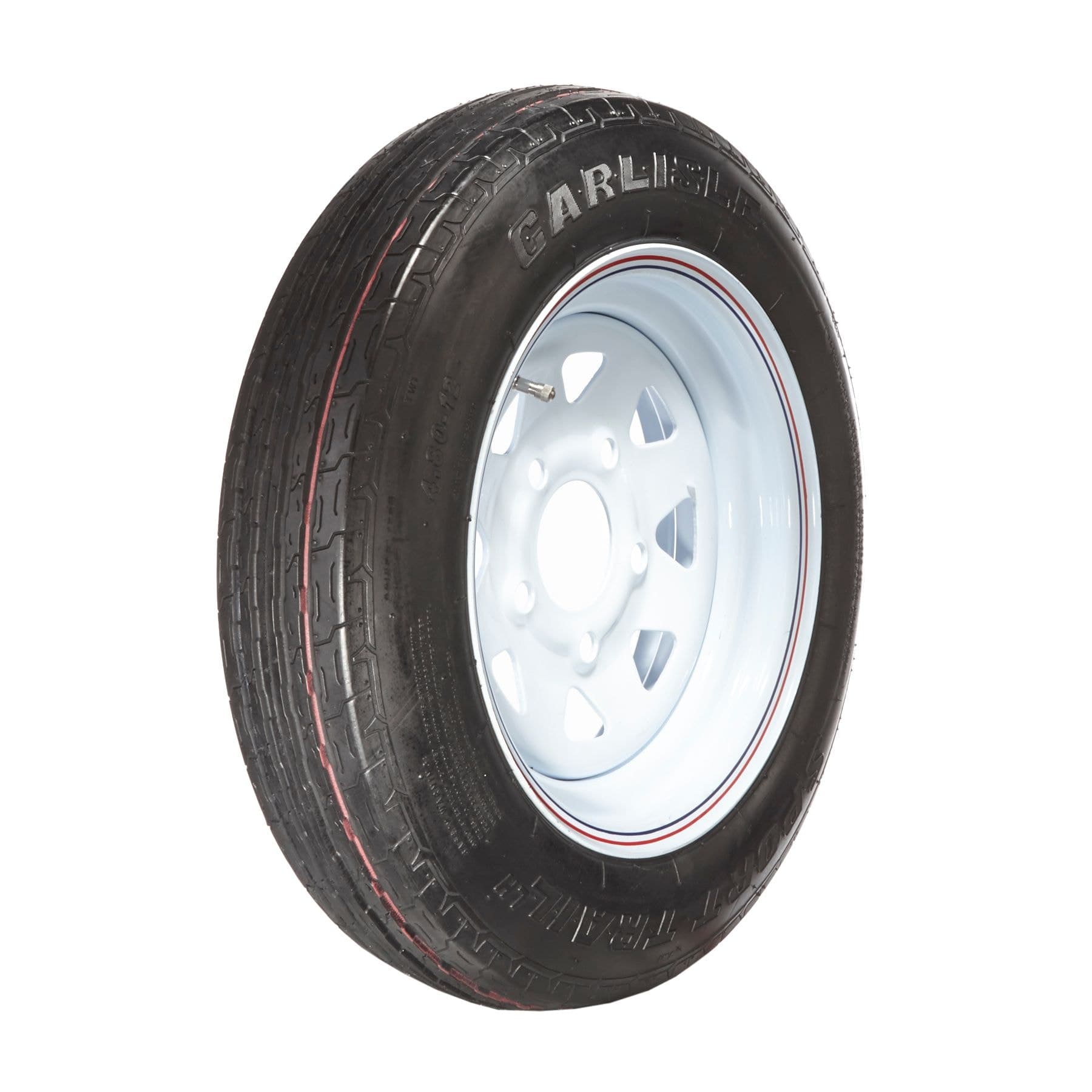 Carlstar Sport Trail LH Trailer Tire Assembly, 480X12-C4