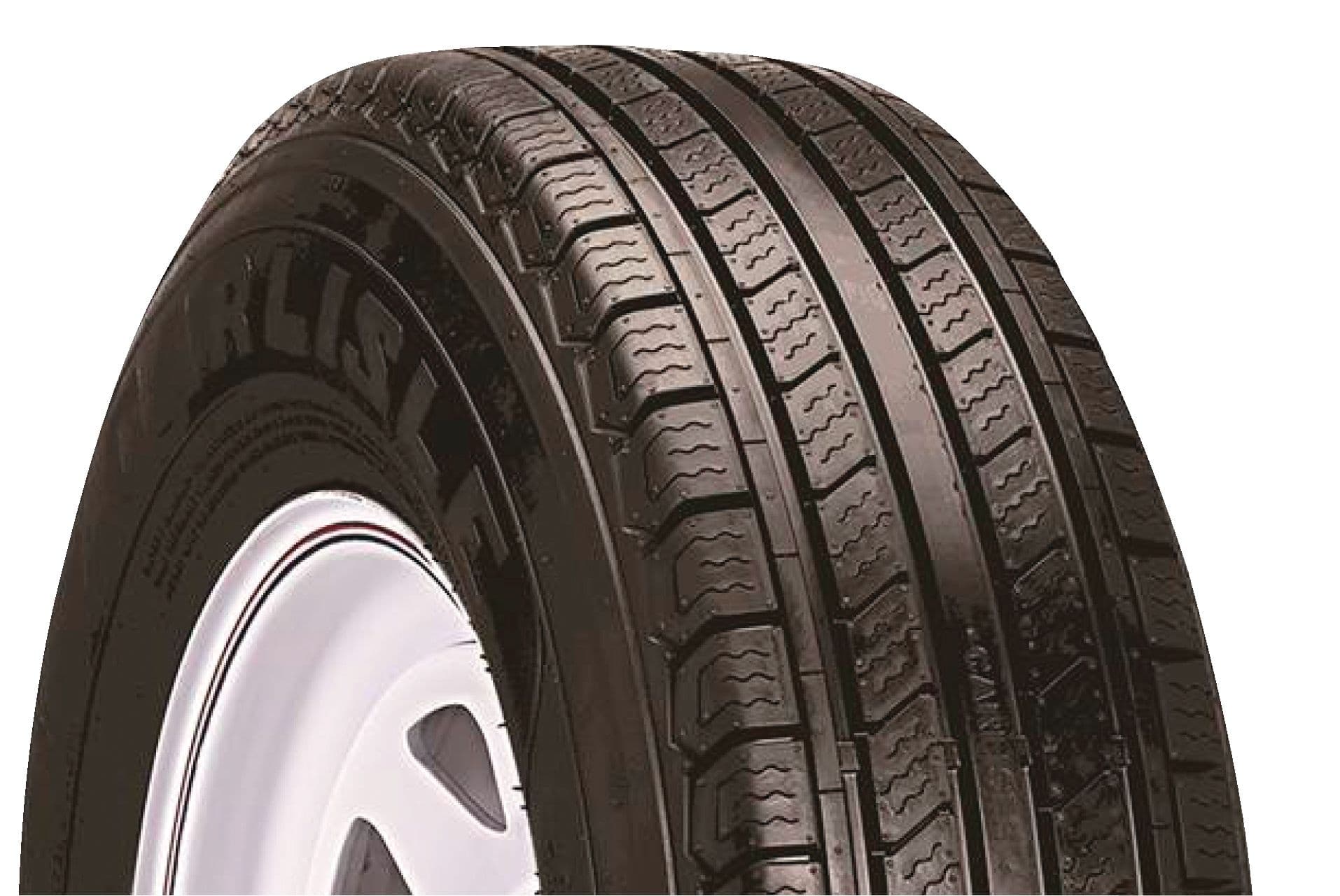 Carlstar Radial Trail HD 5-Bolt Trailer Tire Assembly, ST215/75R14-C