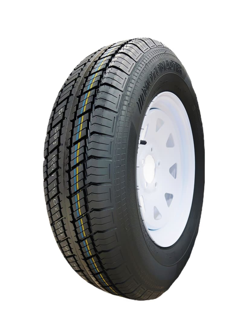 MotoMaster 8-Ply Trailer Tire Assembly, ASM205/75R15