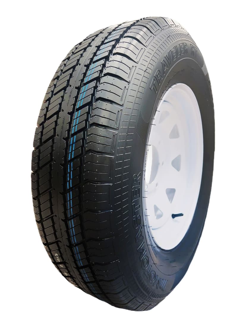 MotoMaster 10-Ply Trailer Tire Assembly, ASM225/75R15