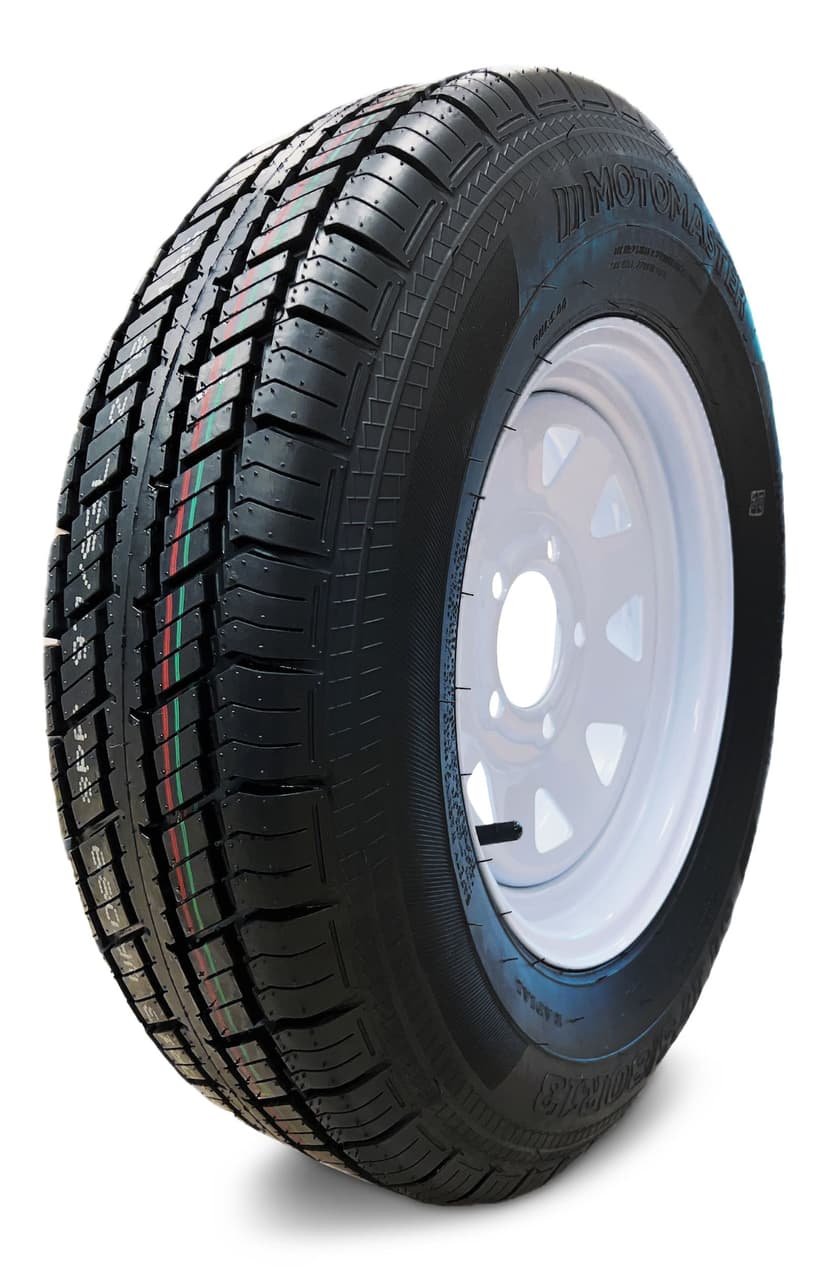 MotoMaster 8-Ply Trailer Tire Assembly, ASM175/80R13