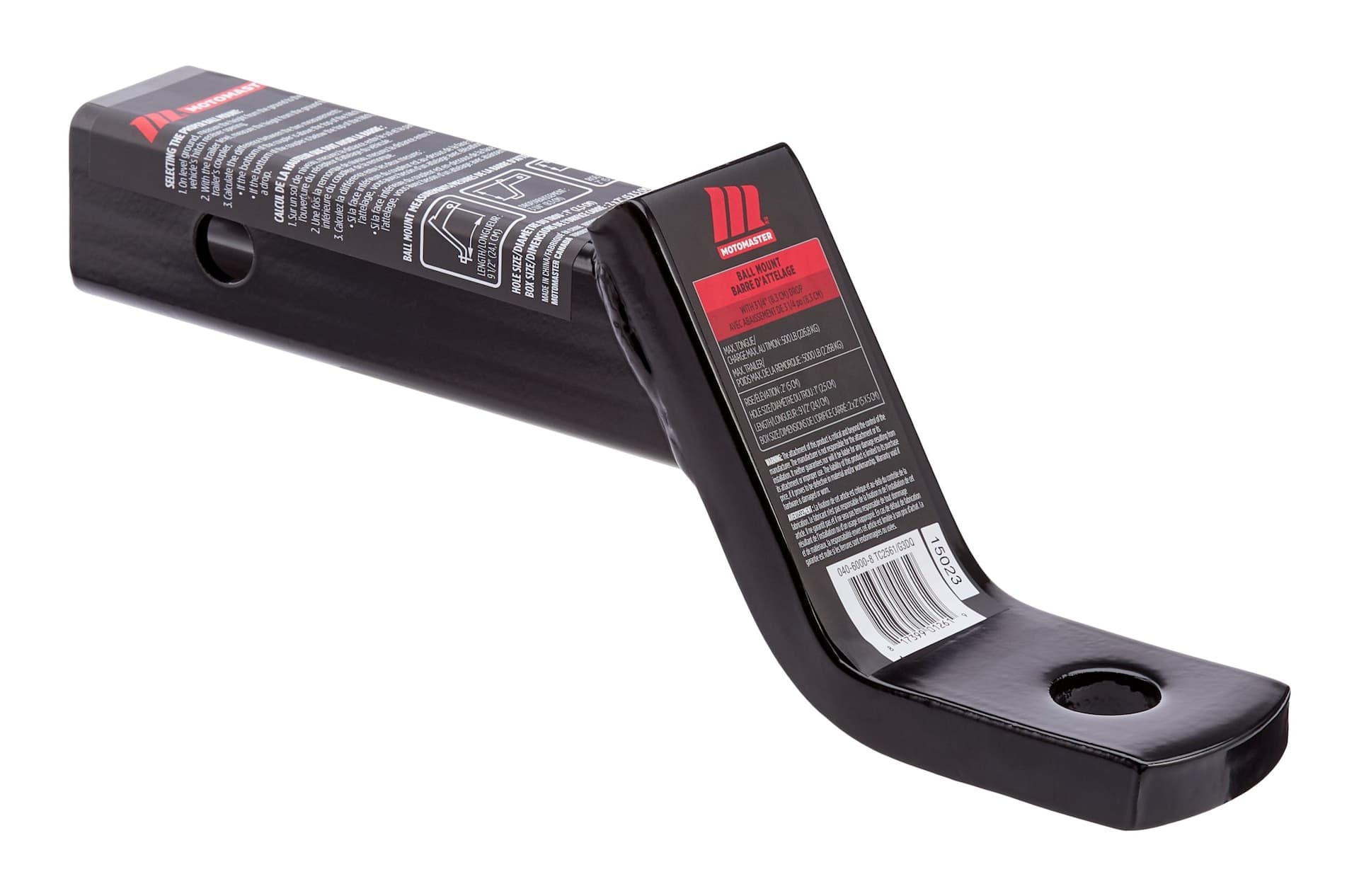 MotoMaster Towing Ball Mount, 3-1/4-in Drop