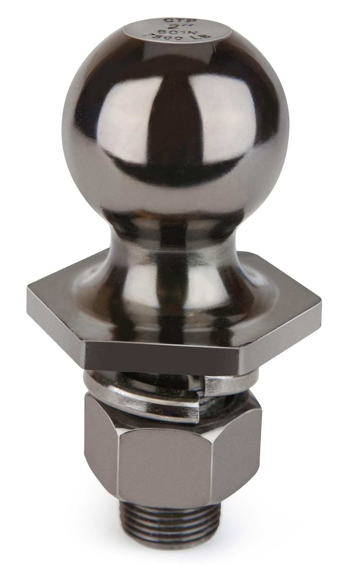 REESE Towpower Carbon Forged Towing Hitch Ball, Black Nickel, 2-in