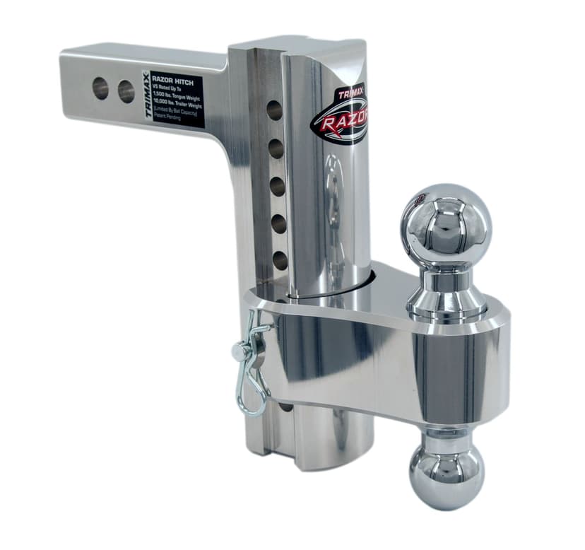 Trimax Razor Adjustable Tow Hitch, Aluminum, 8-in Drop