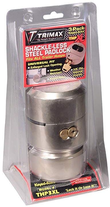 Trimax Internal Shackle Lock, 3-pk