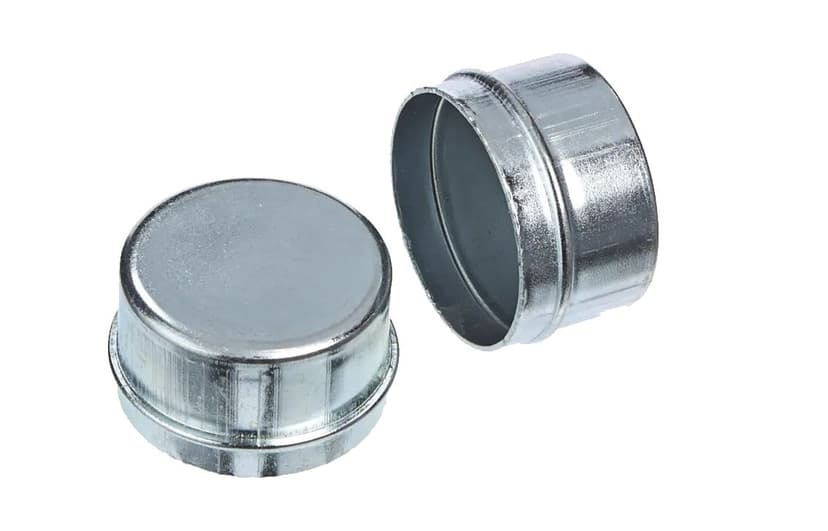 MotoMaster Trailer Wheel Hub Dust Cap Protectors, Silver, 2-pk