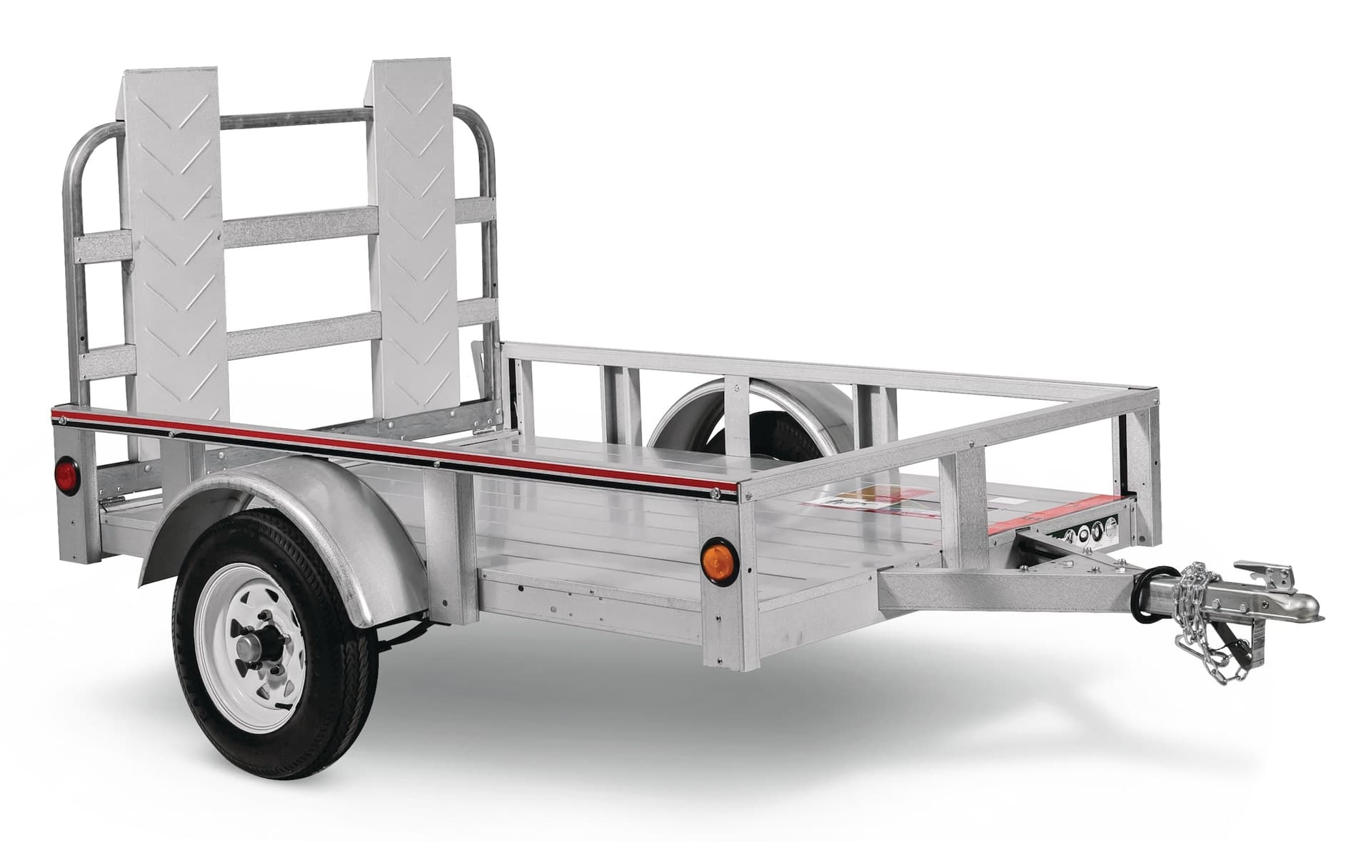 Stirling Galvalume™ Plus Open Rail Trailer, 4-ft x 6-ft