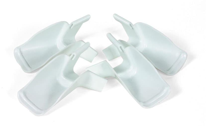 CAMCO 42123 RV Gutter Extensions, White, 4-pk