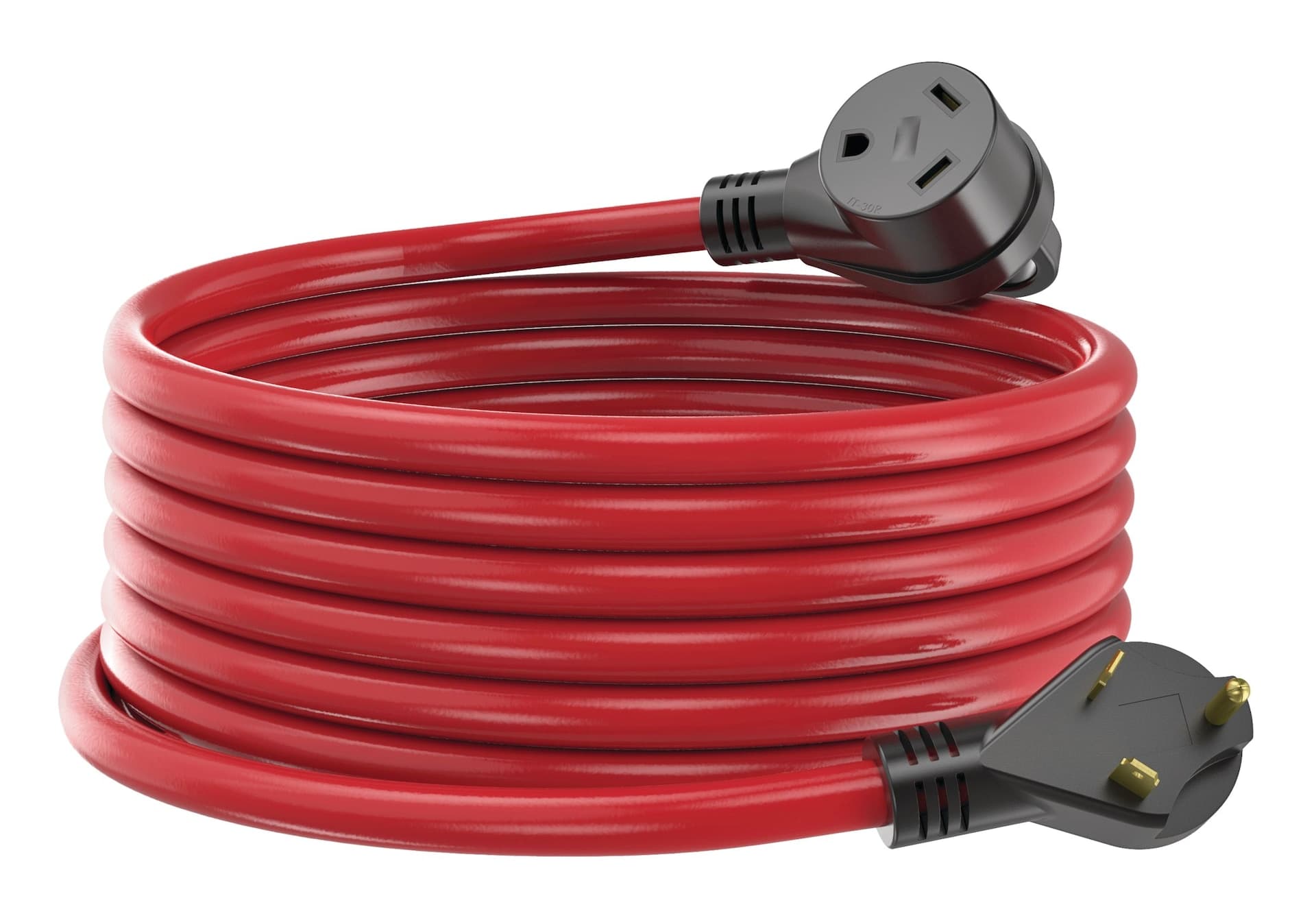 Energizer Heavy-Duty 30-Amp Heavy-Duty All-Weather Extension Cord, 25-ft, Red