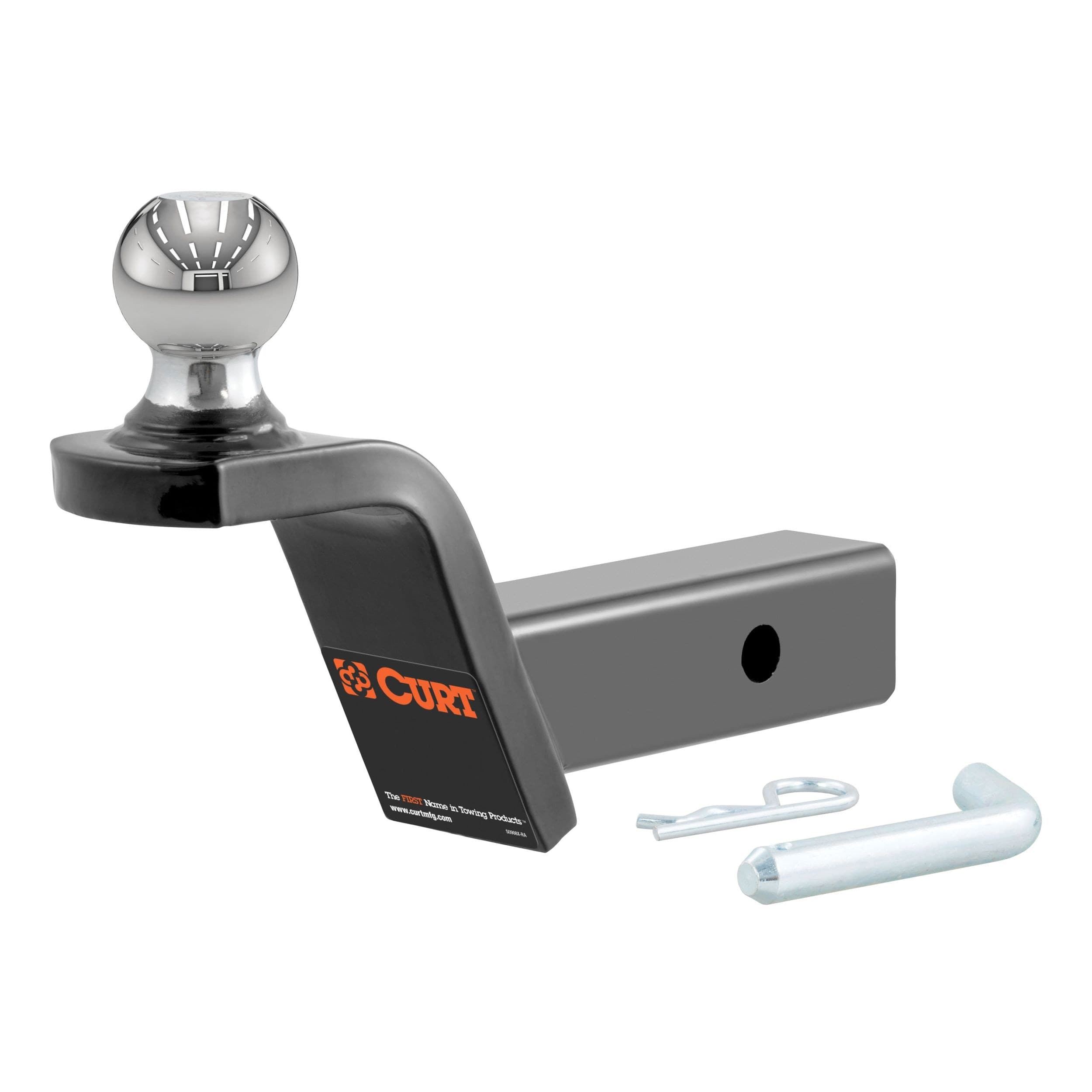CURT 45155 Fusion Ball Mount with 2-in Ball (2-in Shank, 7500 lbs, 2-in Rise)